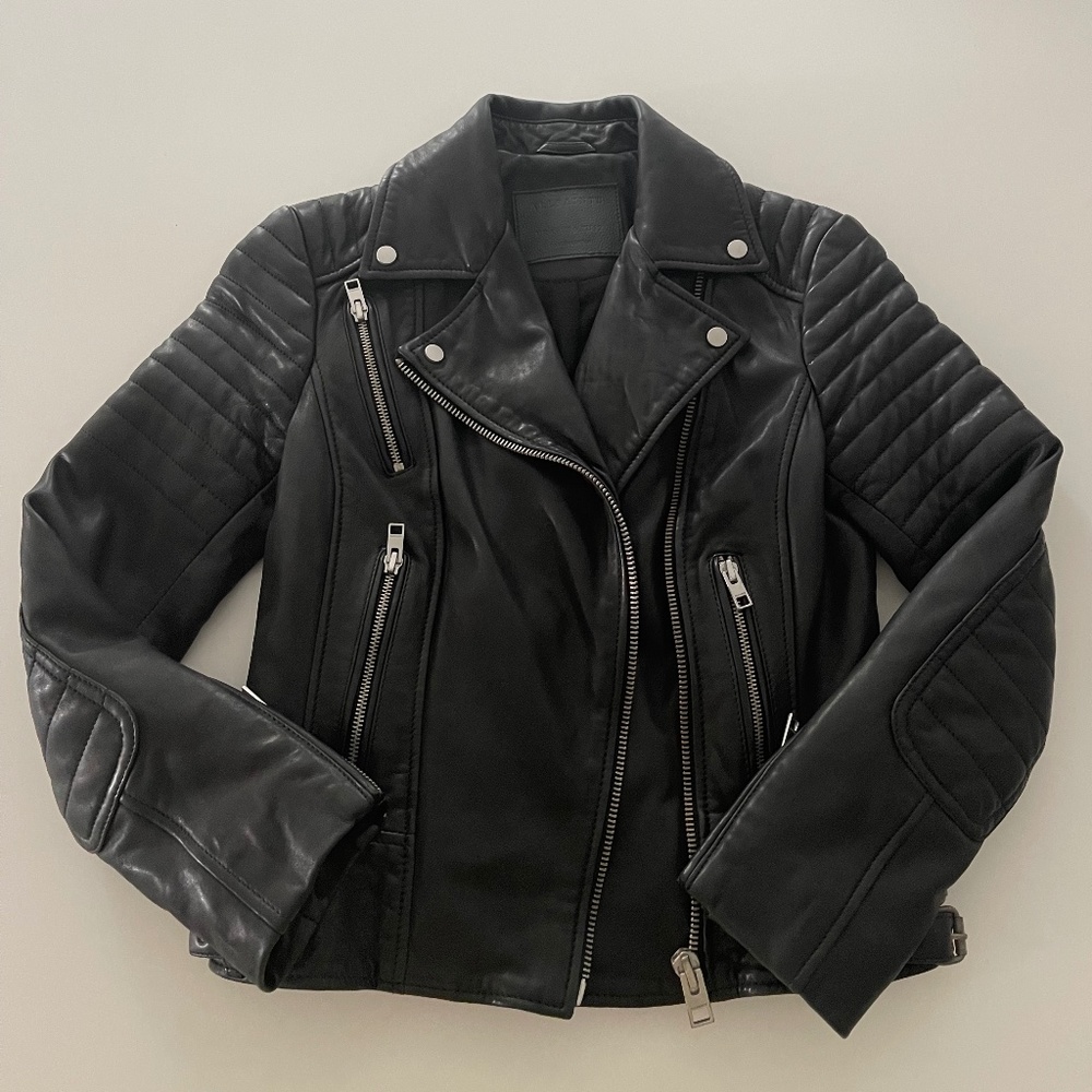 All Saints - Lamb Leather Biker Jacket
